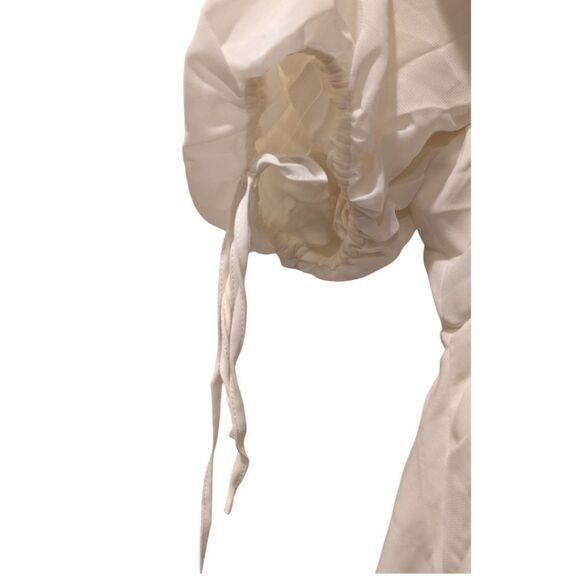 House of CB Princess ivory georgette mini dress Cream Puff Sleeve Women's XS - Picture 7 of 11